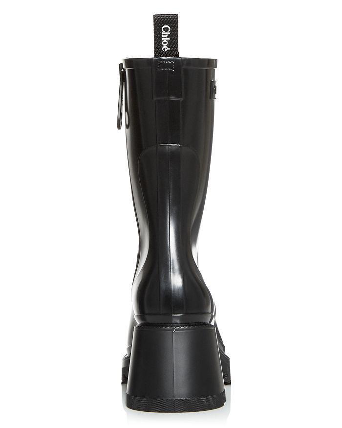 商品Chloé|Women's Betty Block Heel Platform Rain Boots,价格¥3839,第5张图片详细描述