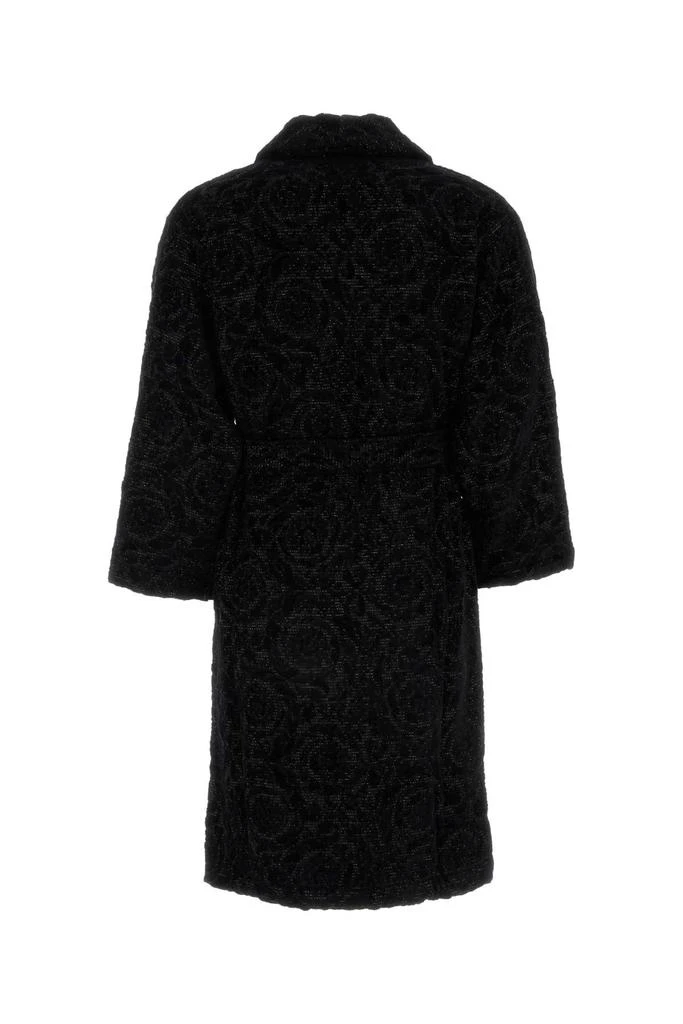 商品Versace|Black Terry Fabric Bathrobe,价格¥3153,第2张图片详细描述