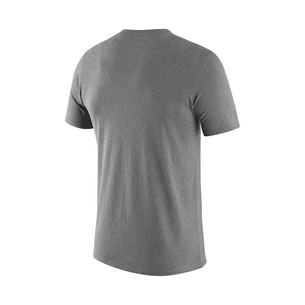 Men's Heathered Gray Texas Longhorns Essential Logo T-shirt商品第4张图片规格展示