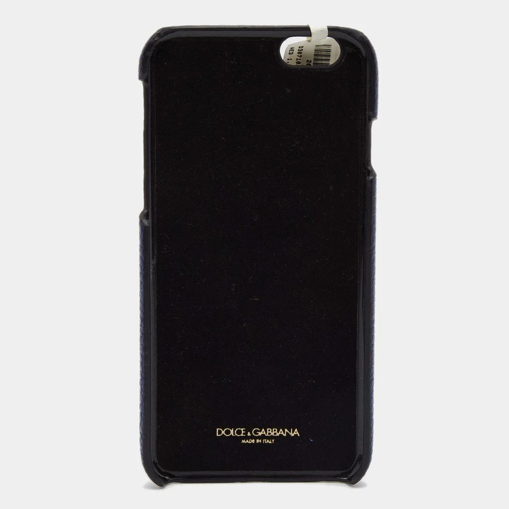 商品[二手商品] Dolce & Gabbana|Dolce & Gabbana Blue Leather Embellished iPhone 6 Cover,价格¥709,第2张图片详细描述