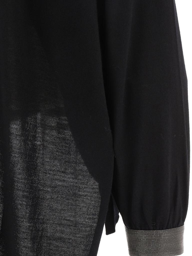Brunello Cucinelli Women's  Black Other Materials Sweater商品第4张图片规格展示