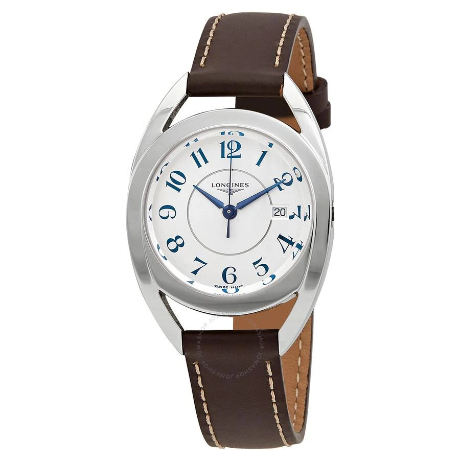 商品Longines|Equestrian Quartz White Dial Ladies Watch L6.137.4.73.2,价格¥5862,第1张图片