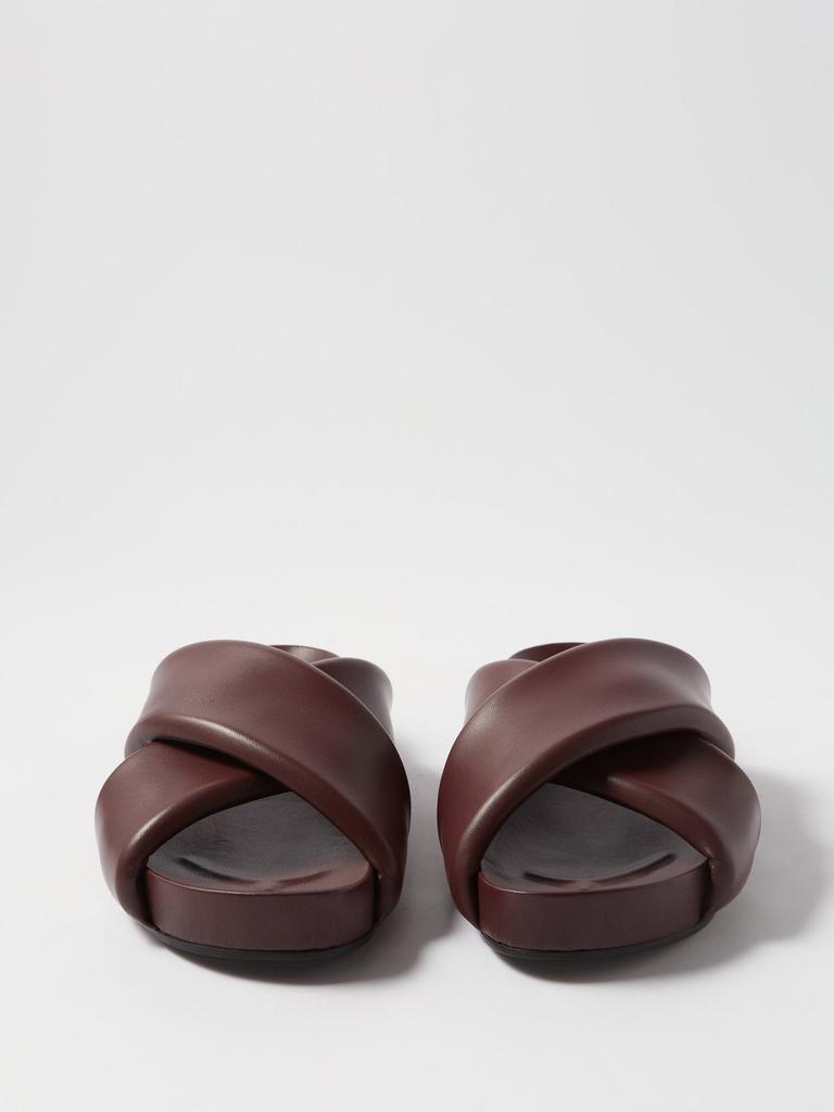 商品Jil Sander|Padded leather platform slides,价格¥4175,第7张图片详细描述