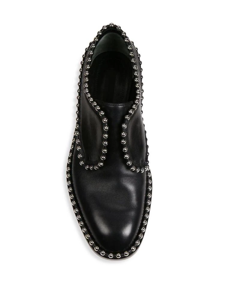 商品Alexander Wang|Alexander Wang - Wendie Leather Embellished Laceless Oxfords,价格¥5214,第4张图片详细描述