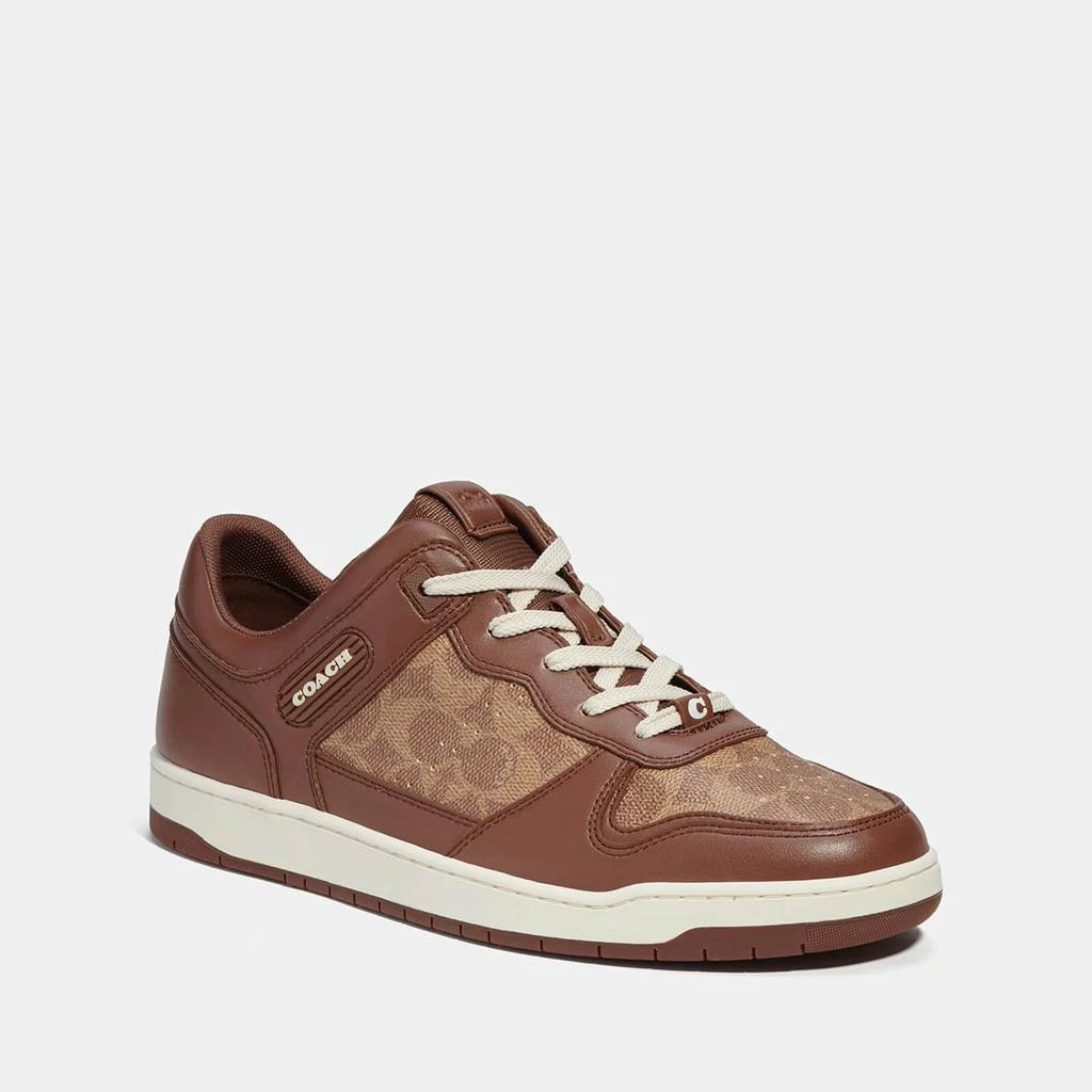 商品Coach|Coach Men's C201 Leather Trainers,价格¥1187,第2张图片详细描述