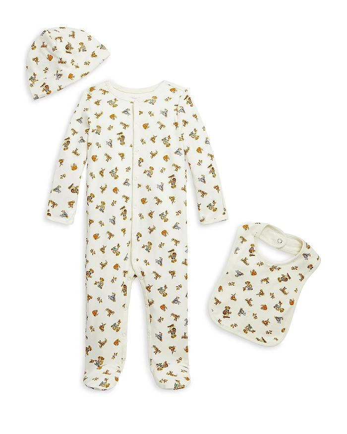 商品Ralph Lauren|Boys' Polo Bear Cotton 3 Piece Gift Set - Baby,价格¥418,第2张图片详细描述