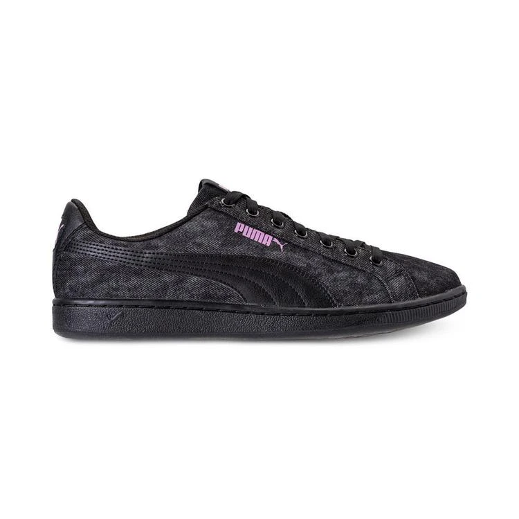 商品Puma|Women's Vikky B Denim Casual Sneakers from Finish Line,价格¥250,第2张图片详细描述