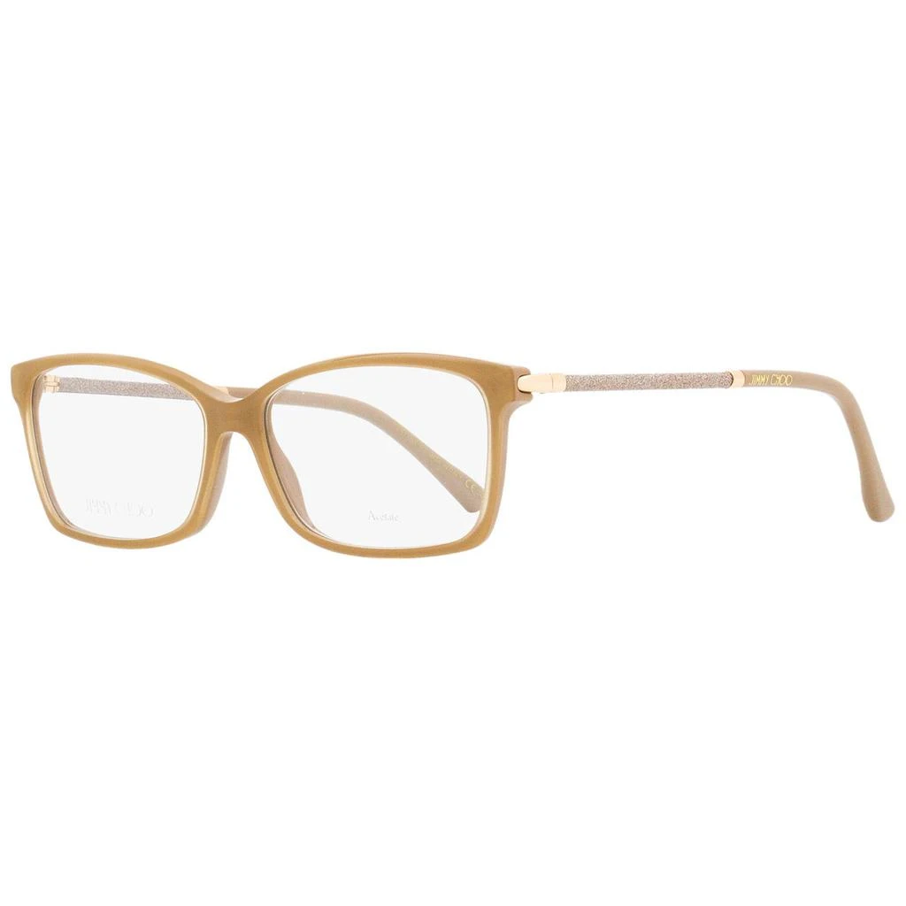 商品Jimmy Choo|Jimmy Choo Women's Eyeglasses - Demo Lens Beige Brown Acetate Frame | JC332 0FWM 55,价格¥448,第1张图片