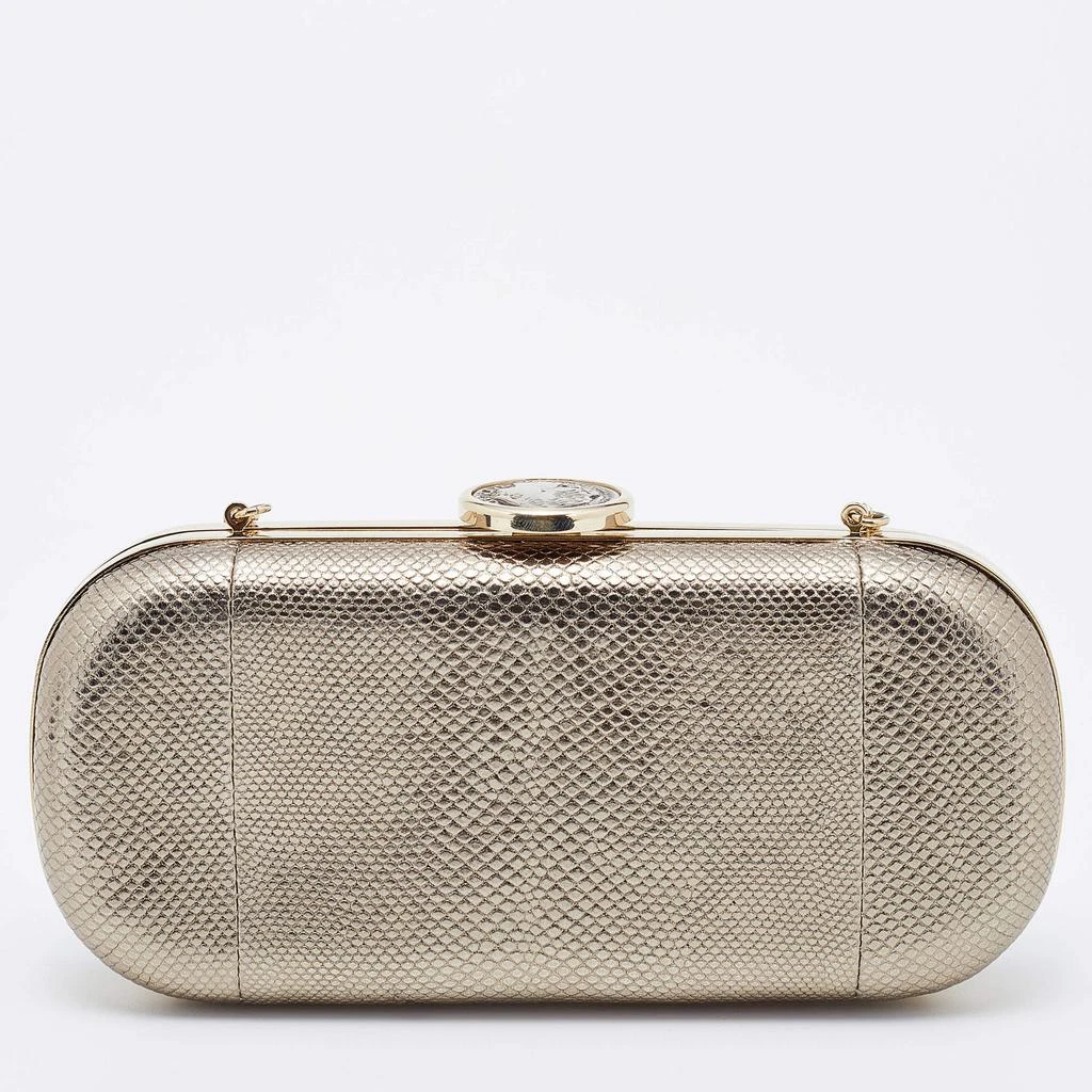 商品[二手商品] BVLGARI|Bvlgari Metallic Gold Karung Chain Clutch,价格¥4702,第4张图片详细描述