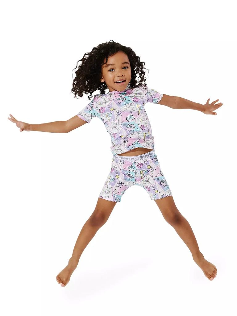 商品Bellabu Bear|Baby Girl's, Little Girl's & Girl's Comic Print Pajama Shorts Set,价格¥217,第3张图片详细描述