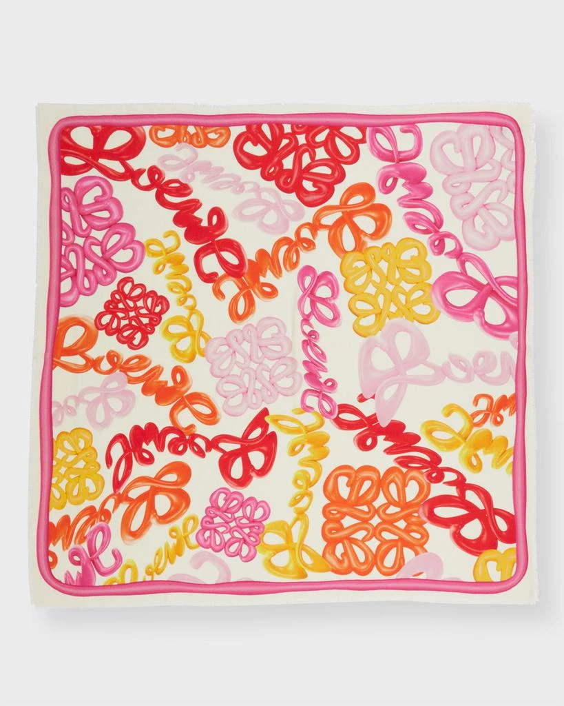 商品Loewe|Colorful Logo & Anagram Cashmere-Blend Scarf,价格¥6120,第2张图片详细描述