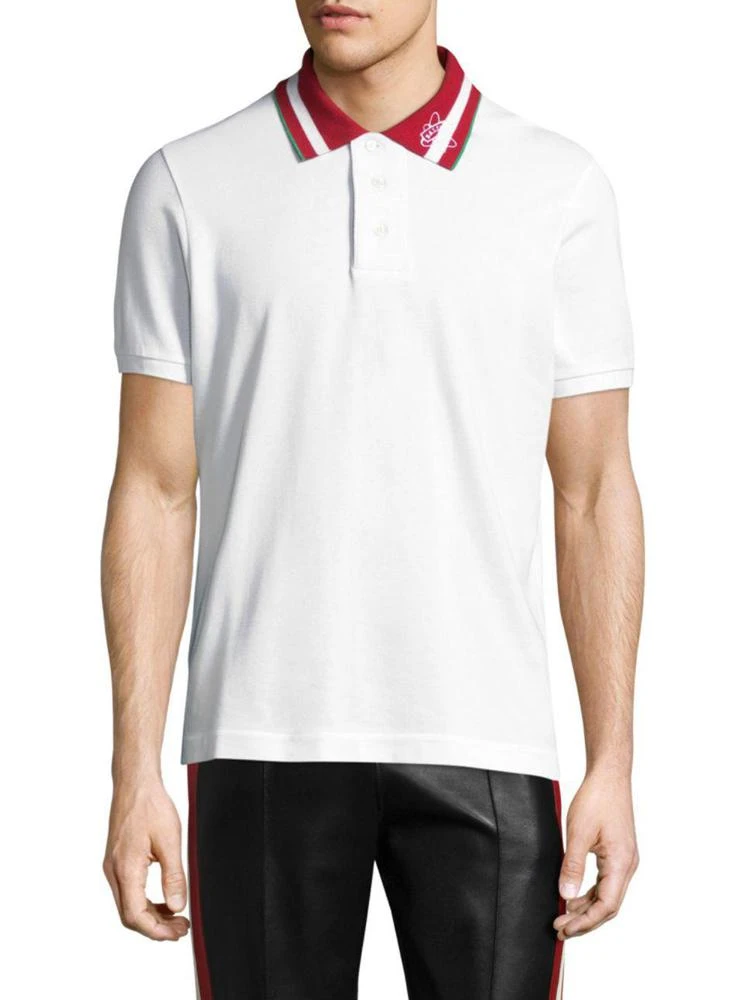 商品Bally|Striped Cotton Polo,价格¥2054,第1张图片