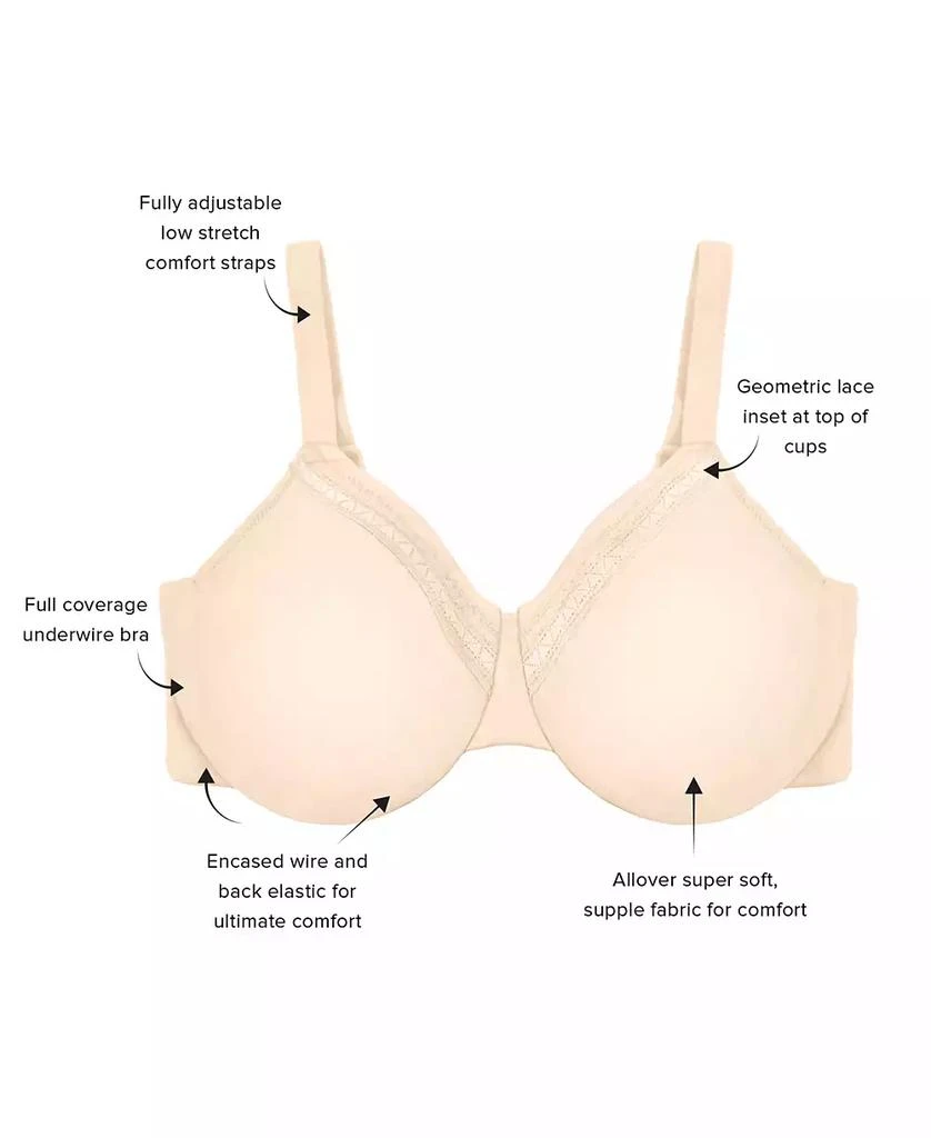 商品Wacoal|Perfect Primer Underwire Bra 855213, Up To I Cup,价格¥240,第5张图片详细描述