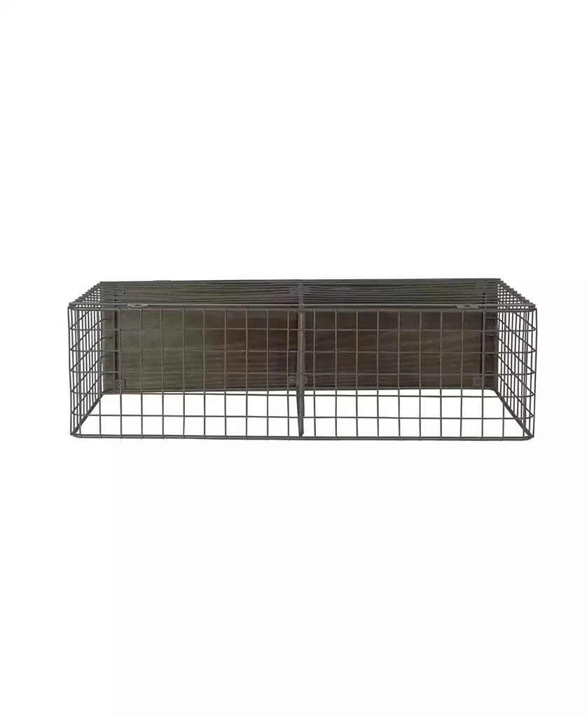 Vintage-like Living Wall Mount Cube Hook Station with Wood Shelf 商品