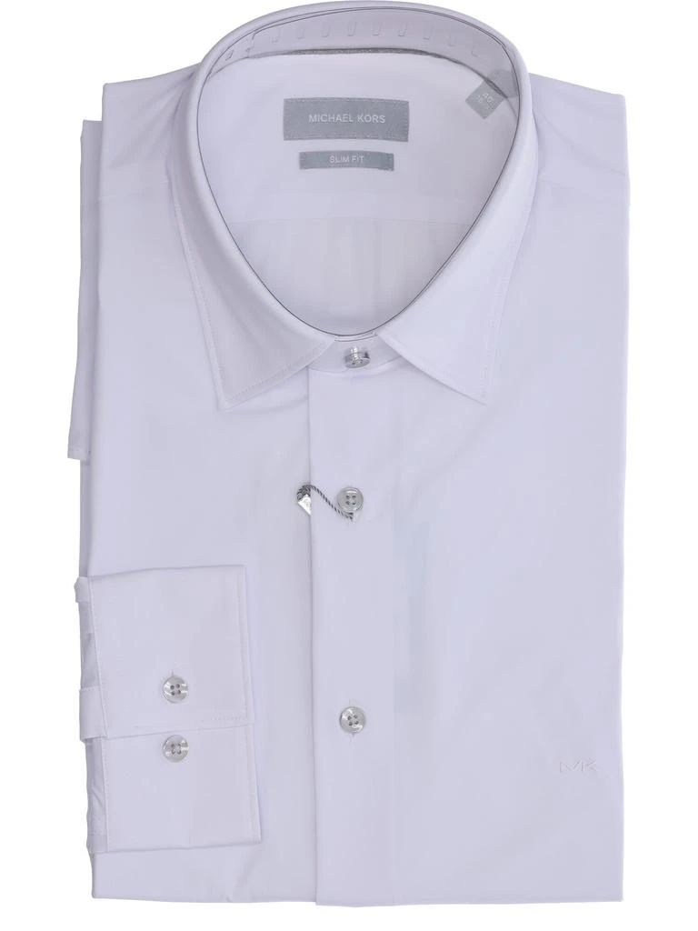 商品Michael Kors|White slim fit performance shirt,价格¥959,第1张图片