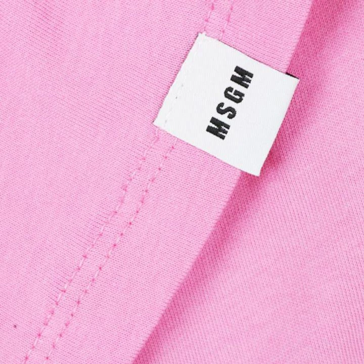 商品MSGM|Slogan Logo Pink Dress,价格¥182,第3张图片详细描述