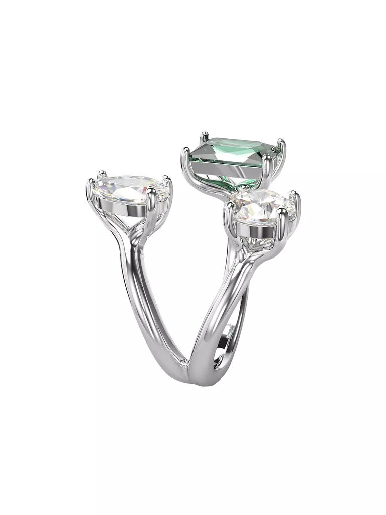 商品Swarovski|Mesmera Rhodium-Plated &amp; Swarovski Crystal Cuff Ring,价格¥891,第4张图片详细描述