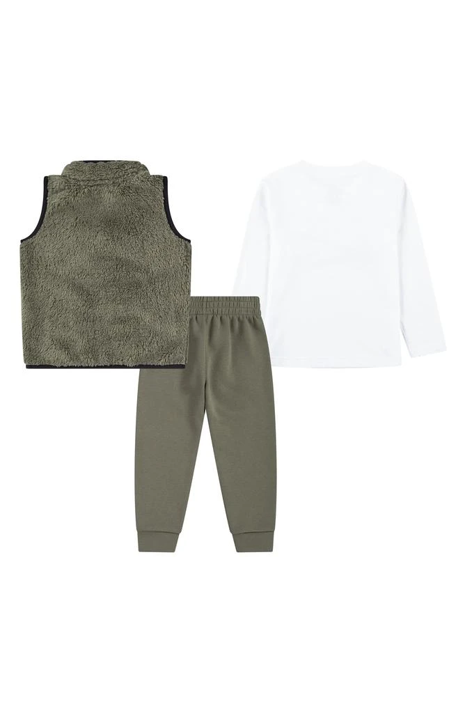 商品NIKE|Kids' Future Utility Faux Shearling Vest, Logo T-Shirt & Fleece Joggers Set,价格¥284,第2张图片详细描述