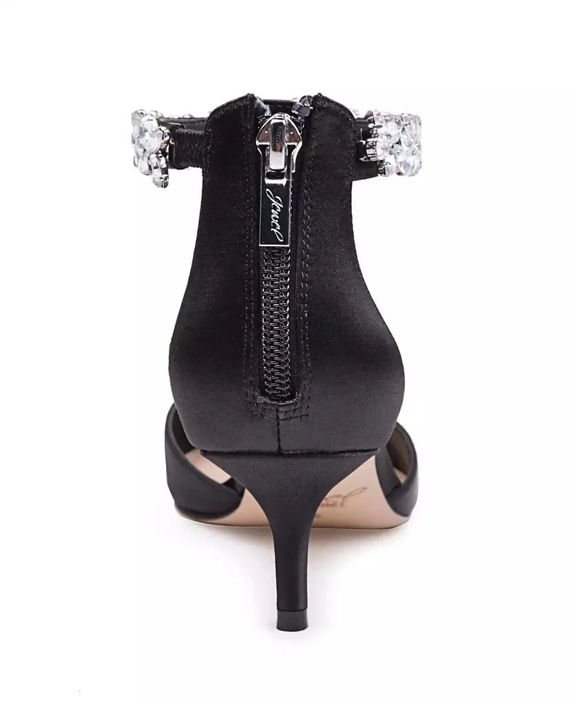 商品Badgley Mischka|Women's Robles Kitten Heel Evening Pumps,价格¥618,第3张图片详细描述