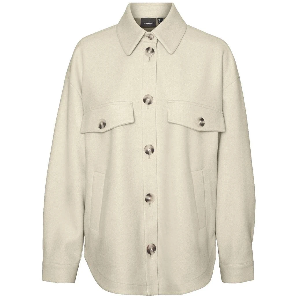 商品VERO MODA|Vero Moda Neally Women's Soft Relaxed Fit Button Down Shirt Jacket,价格¥83,第4张图片详细描述