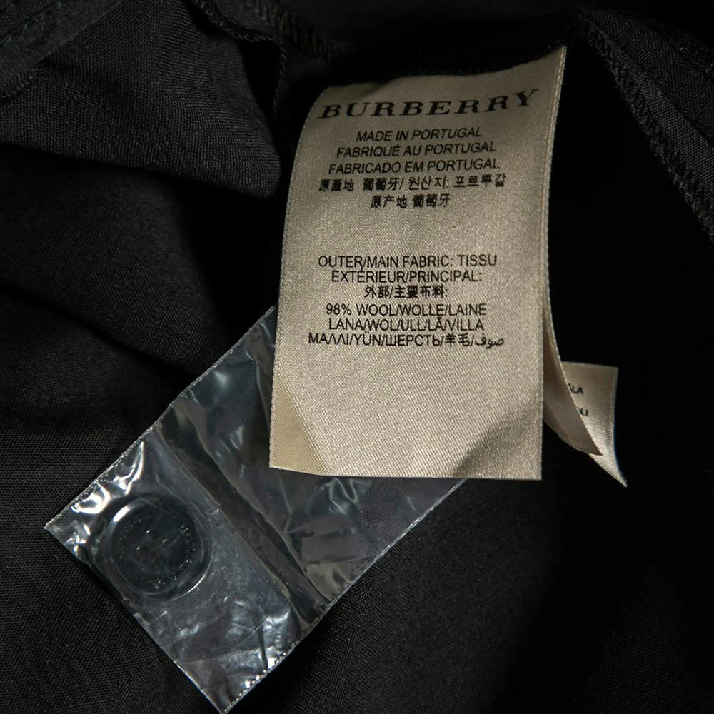 Burberry Black Wool Regular Fit Pants S 商品