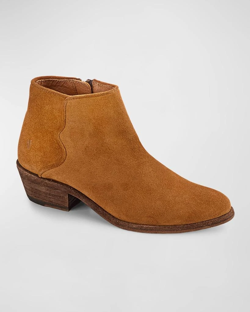 商品Frye|Carson Suede Piping Zip Booties,价格¥1991,第2张图片详细描述