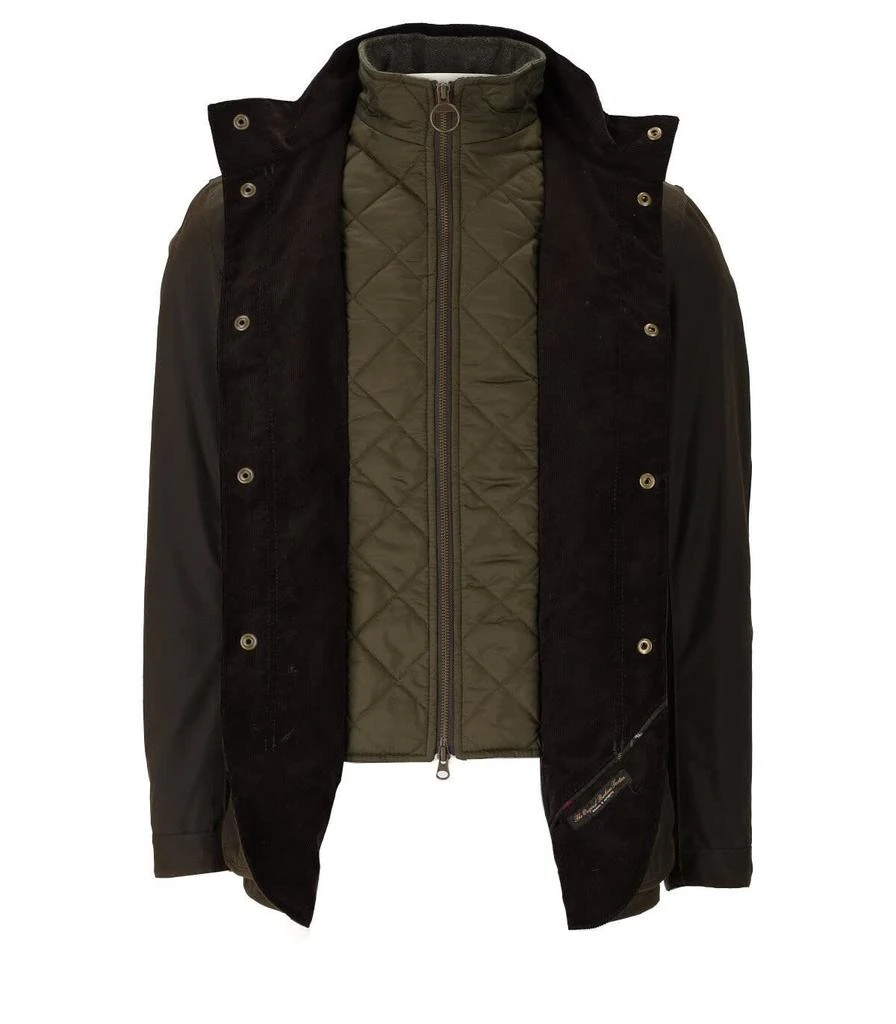 商品Barbour|Barbour Ogston Wax Olive Green Jacket,价格¥3665,第3张图片详细描述