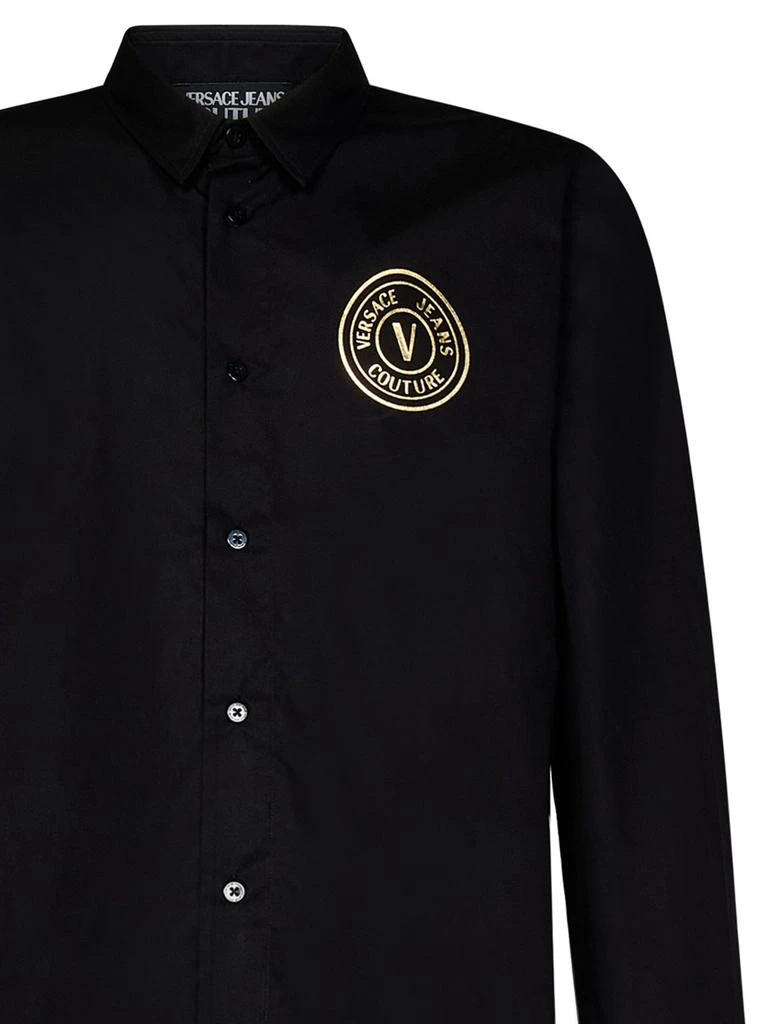 商品Versace|Versace Jeans Couture Logo Printed Long-Sleeved Shirt,价格¥880,第3张图片详细描述