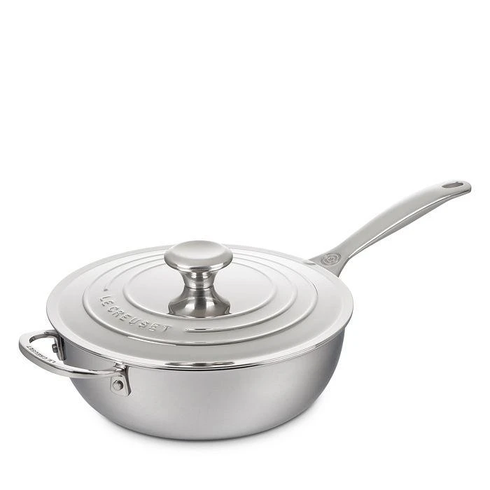 商品Le Creuset|3.5 Qt. Nonstick Stainless Steel Saucier Pan,价格¥2404,第1张图片详细描述