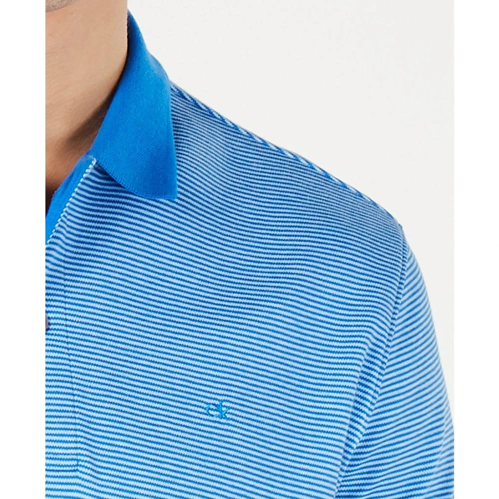 商品Calvin Klein|Men's Liquid Touch Micro Stripe Polo Shirt,价格¥113,第3张图片详细描述