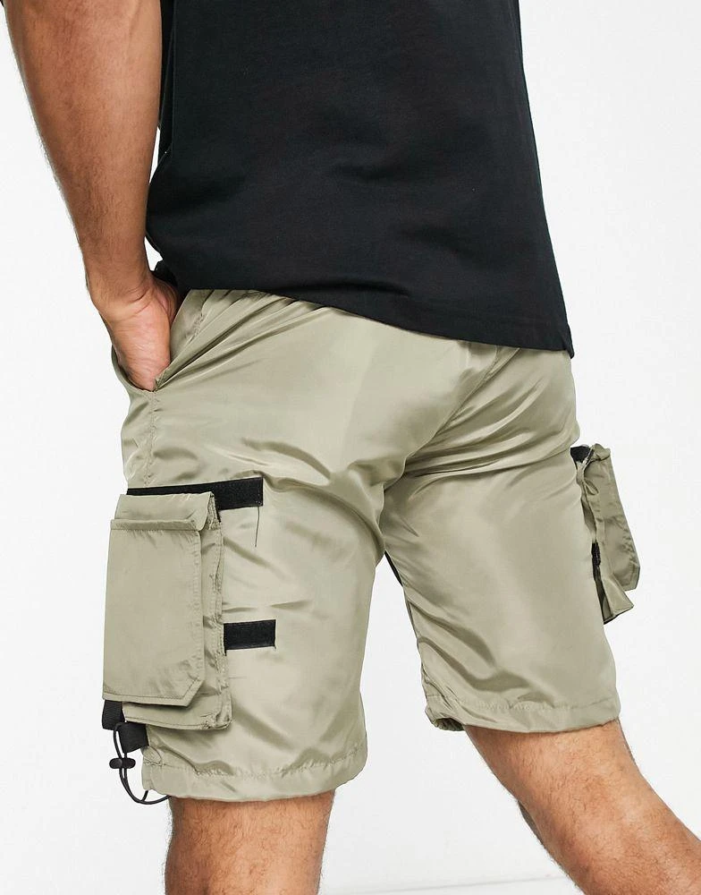 商品American Stitch|American Stitch cargo shorts in stone,价格¥215,第2张图片详细描述