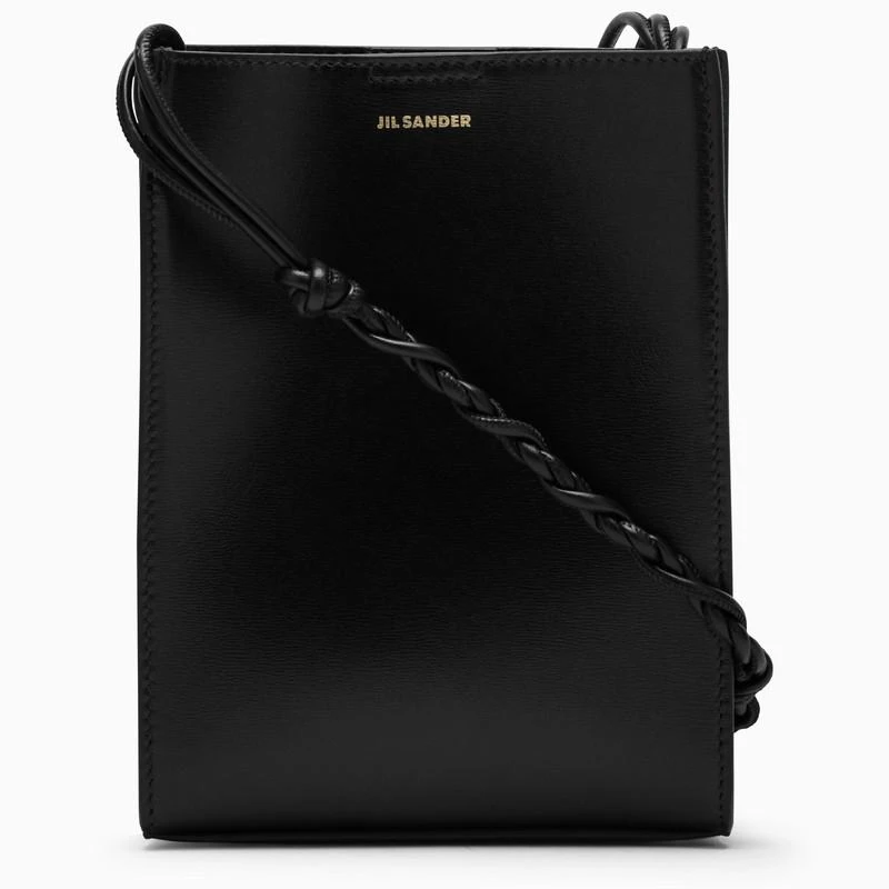 商品Jil Sander|Tangle black leather shoulder bag,价格¥4262,第1张图片