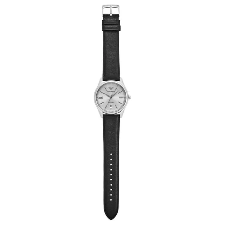 商品[国内直发] Emporio Armani|阿玛尼 腕表 自动机械机芯 皮革表带 41mm 白色表盘 男表 50米防水,价格¥2093,第6张图片详细描述