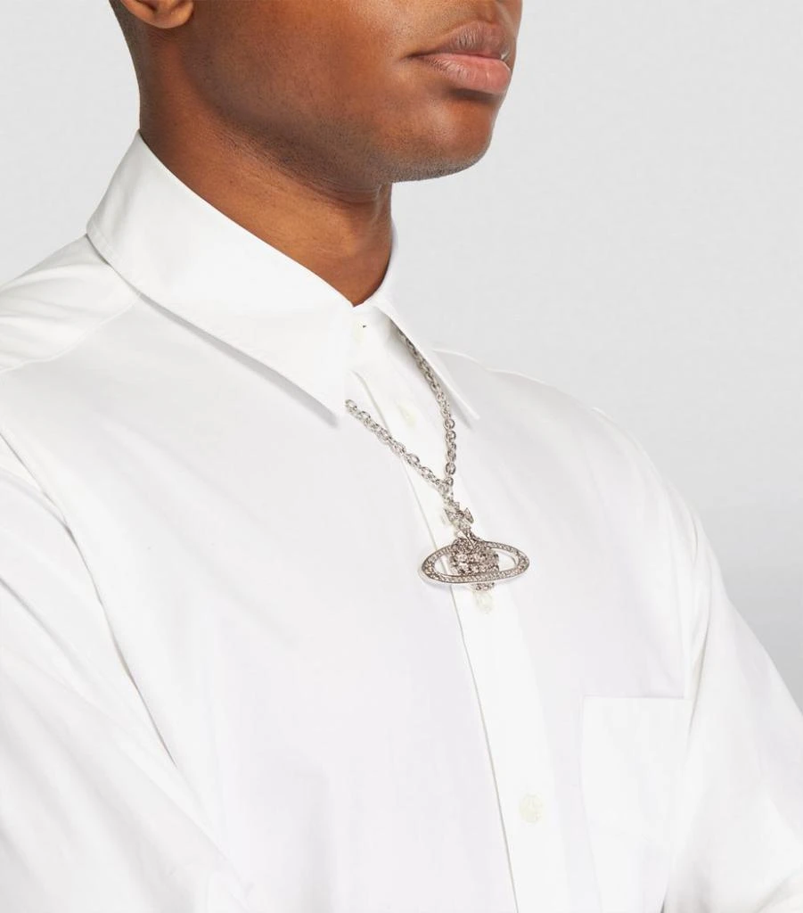 商品Vivienne Westwood|Crystal-Embellished Bas Relief Pendant Necklace,价格¥1378,第3张图片详细描述