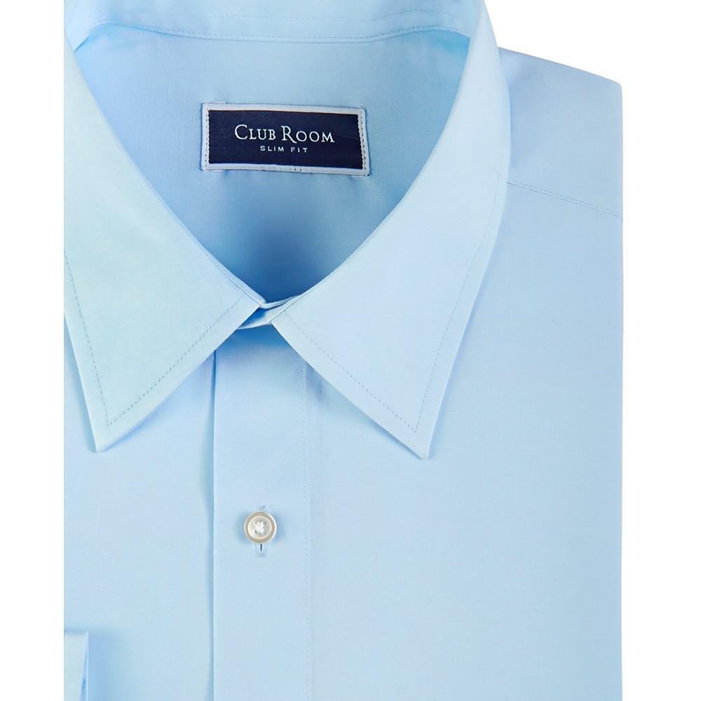 商品Club Room|Men's Slim Fit Solid Dress Shirt, Created for Macy's,价格¥132,第5张图片详细描述