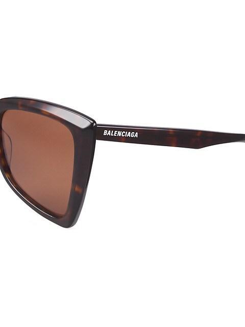 商品Balenciaga|Tip 57MM Butterfly Sunglasses,价格¥2604,第5张图片详细描述