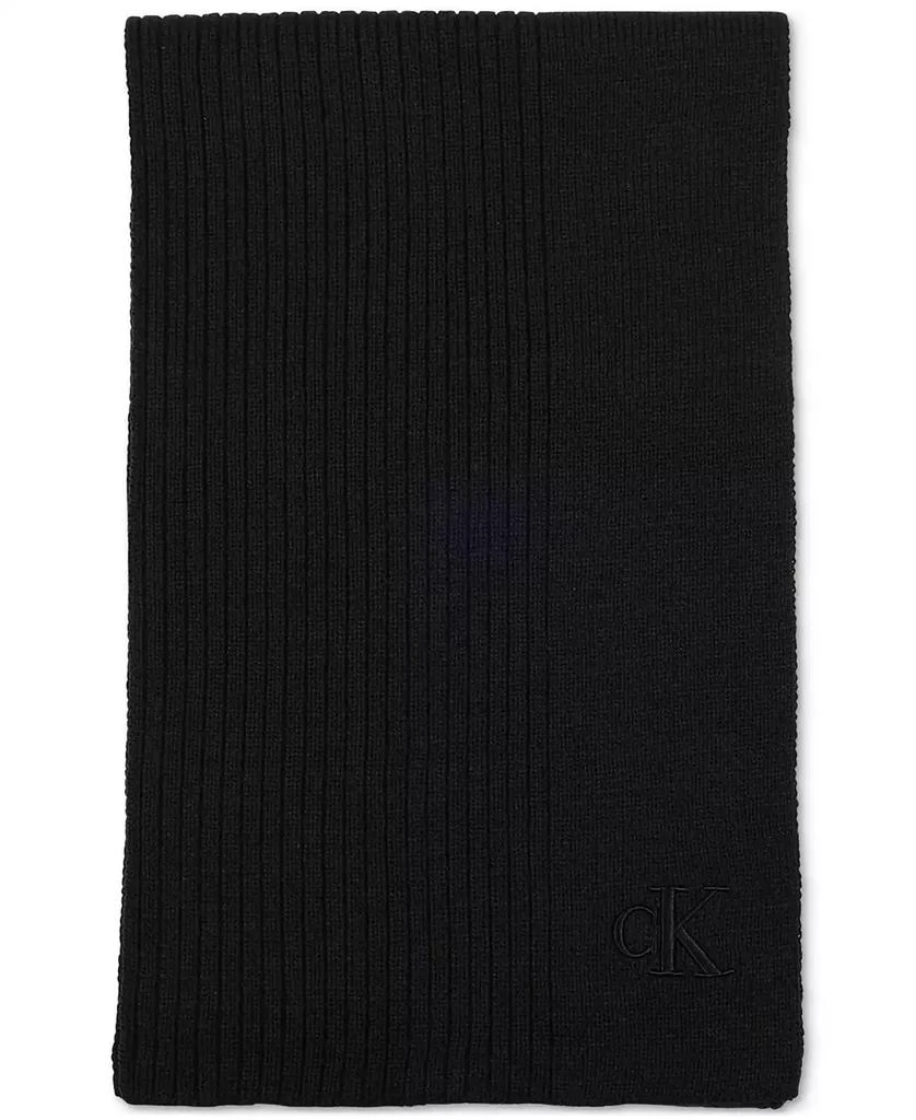 商品Calvin Klein|Men's Embroidered Beanie & Scarf Set,价格¥329,第2张图片详细描述