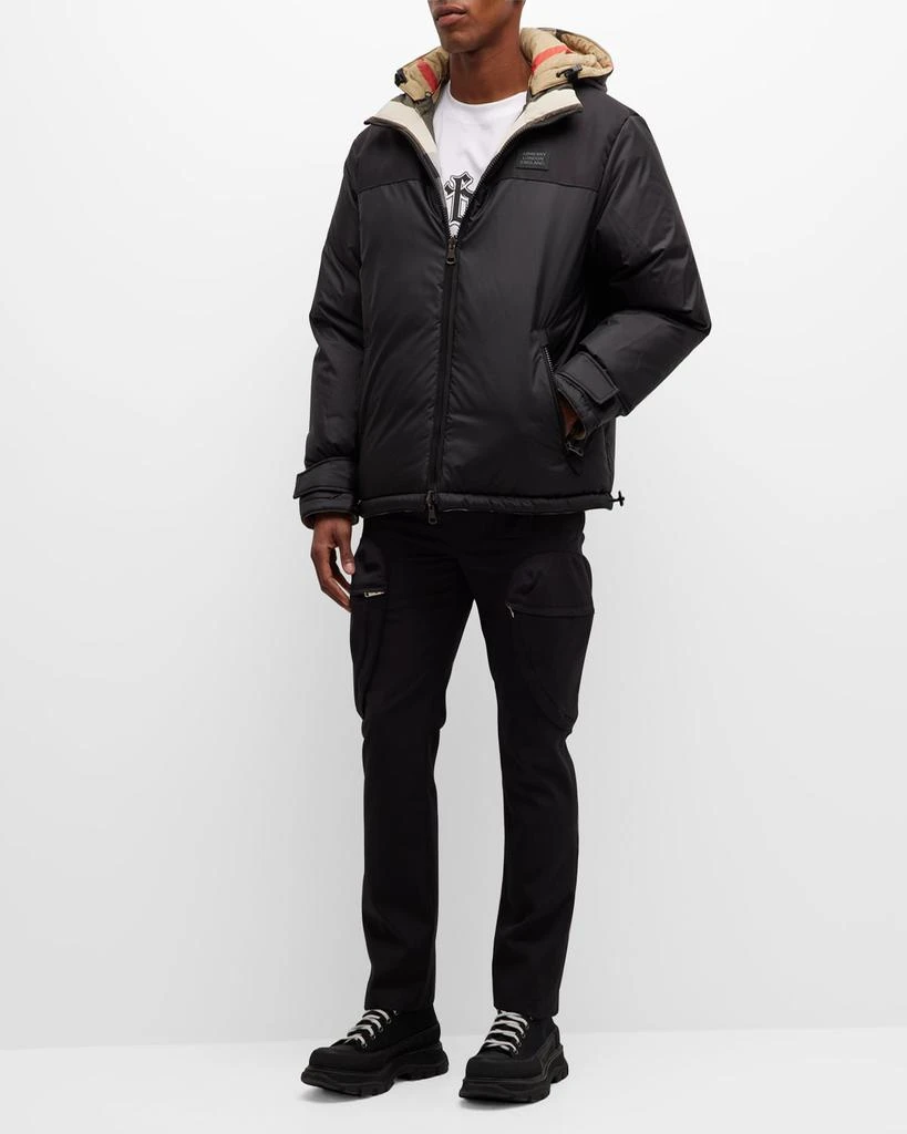 商品Burberry|Men's Rutland Check Nylon Puffer Jacket,价格¥15844,第3张图片详细描述