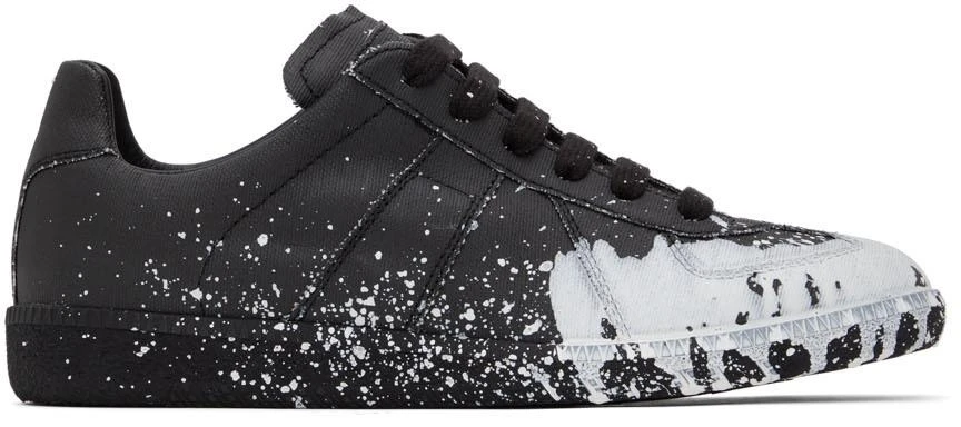 商品MAISON MARGIELA|Black & White Replica Sneakers,价格¥2213,第1张图片