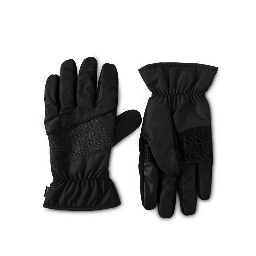 商品Isotoner Signature|Men's Insulated Water Repellent Tech Stretch Piecing Gloves with Touchscreen Technology,价格¥238,第1张图片