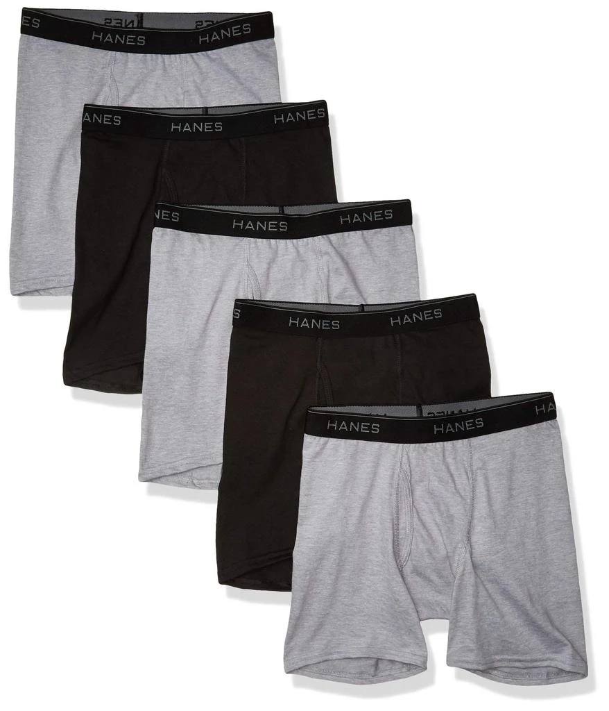 商品Hanes|Boys' 5-Pack Boxer Briefs,价格¥128,第1张图片详细描述