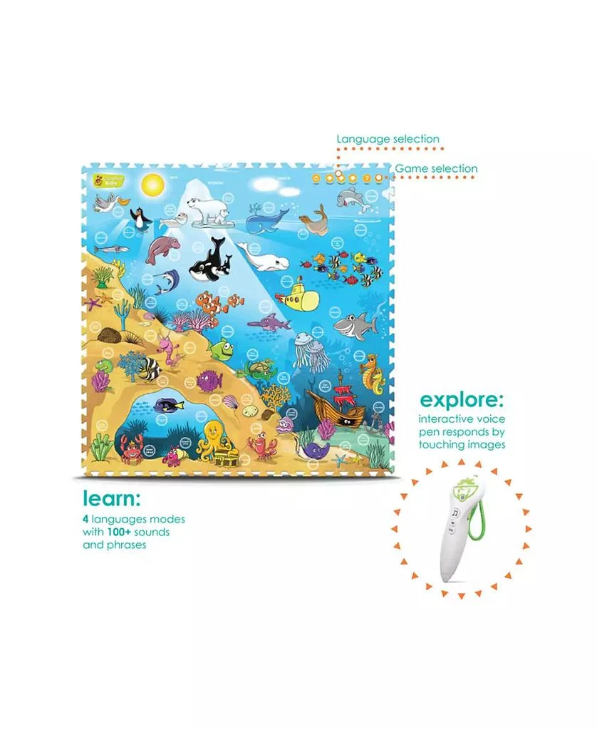 商品Creative Baby|Foam Play I-Mat Under The Sea, 9 Pieces,价格¥225,第2张图片详细描述