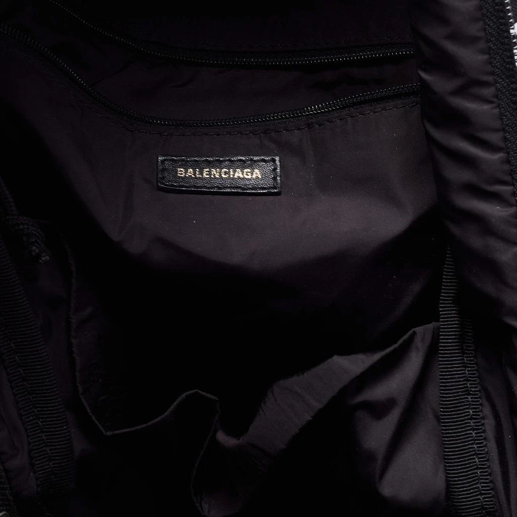 Balenciaga Black/White All Over Logo Print Nylon Backpack 商品