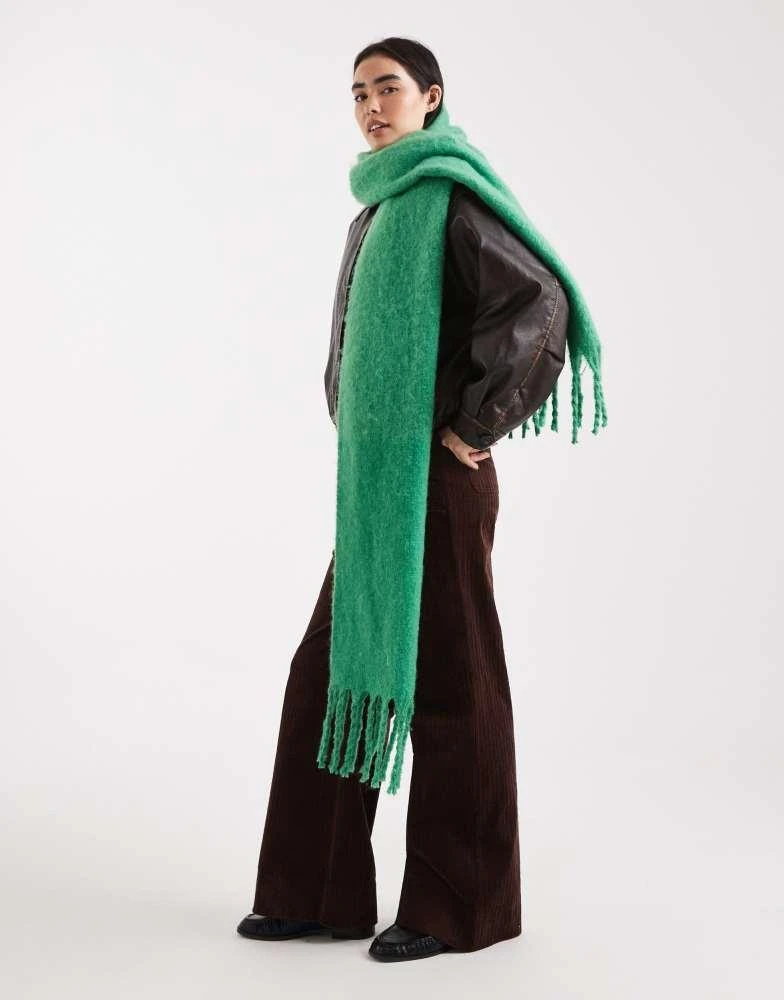 商品Threadbare|Threadbare chunky blanket scarf in green,价格¥141,第2张图片详细描述