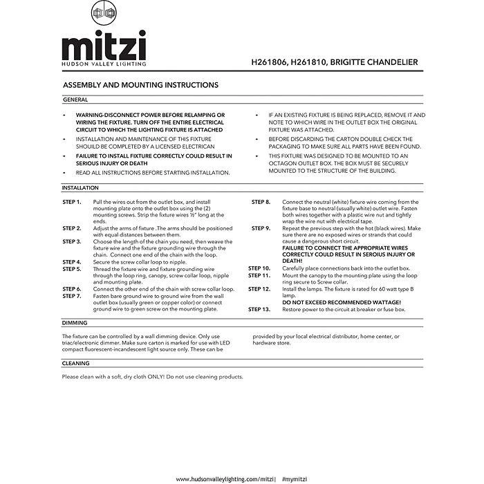 商品mitzi|Brigitte 6-Light Small Pendant,价格¥6015,第2张图片详细描述