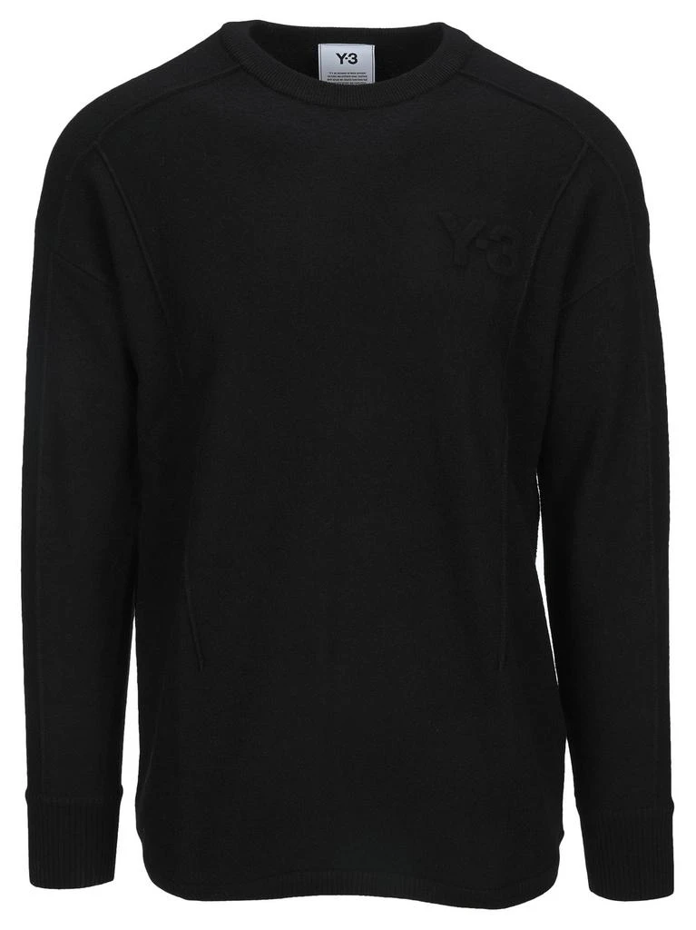 商品Y-3|Y-3 Logo Crewneck Knitted Sweatshirt,价格¥730,第1张图片