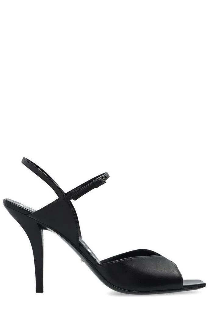 商品Gucci|Gucci Logo Detailed Slingback Heeled Sandals,价格¥5733,第1张图片