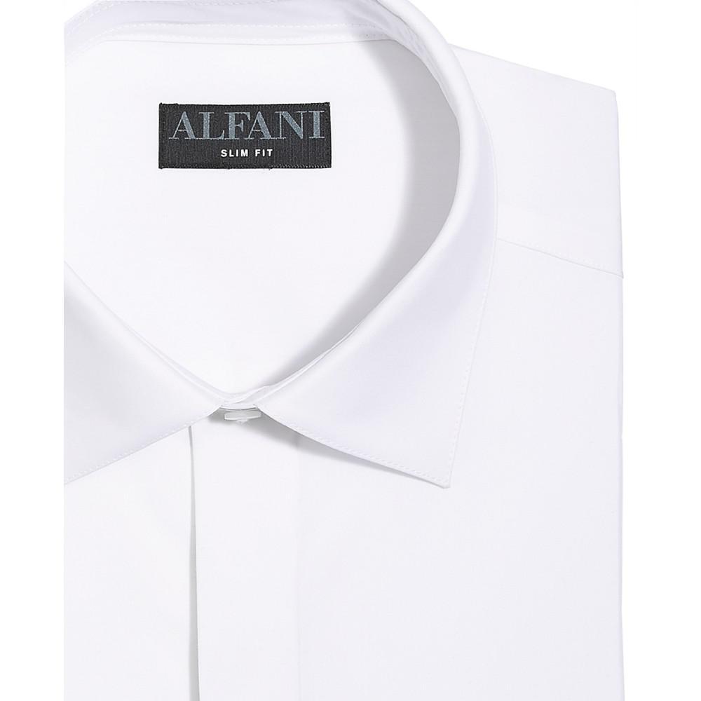 商品Alfani|Men's Slim Fit 2-Way Stretch Formal Convertible-Cuff Dress Shirt, Created for Macy's,价格¥448,第5张图片详细描述