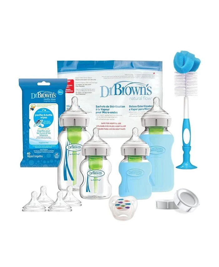 商品Dr. Brown's|Options + Wide-Neck Glass Baby Bottle Starter Set, 20 Pieces,价格¥576,第1张图片