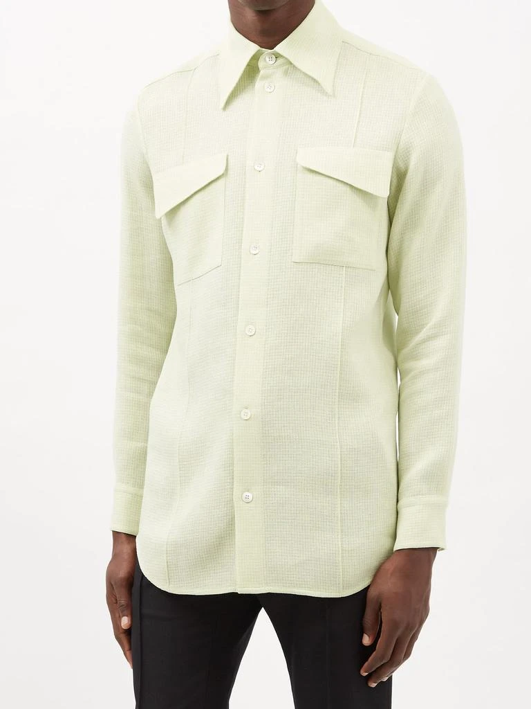 商品Namacheko|Han linen-basketweave shirt,价格¥2077,第2张图片详细描述